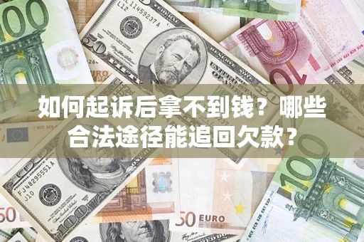 武汉如何起诉后拿不到钱？哪些合法途径能追回欠款？