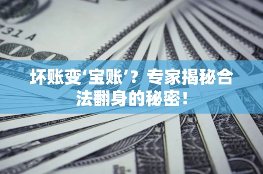 武汉坏账变‘宝账’？专家揭秘合法翻身的秘密！