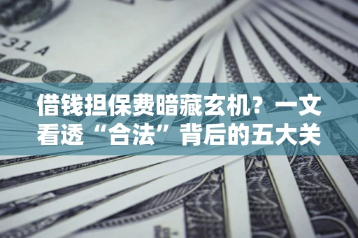 武汉借钱担保费暗藏玄机？一文看透“合法”背后的五大关键陷阱