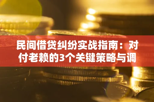 武汉民间借贷纠纷实战指南：对付老赖的3个关键策略与调解盲区解析