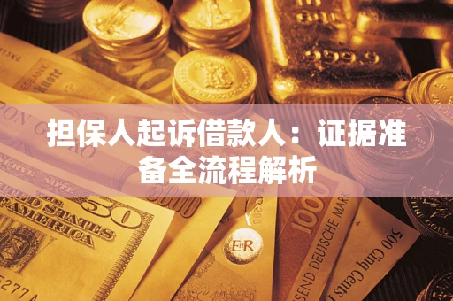 武汉担保人起诉借款人：证据准备全流程解析