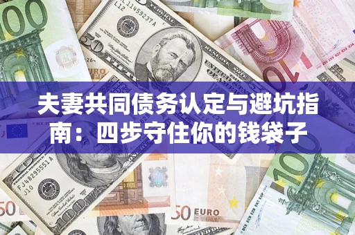 武汉夫妻共同债务认定与避坑指南：四步守住你的钱袋子