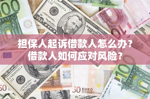 武汉担保人起诉借款人怎么办？借款人如何应对风险？