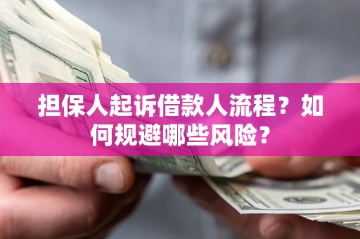 武汉担保人起诉借款人流程？如何规避哪些风险？