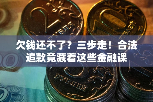 武汉欠钱还不了？三步走！合法追款竟藏着这些金融课