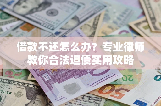 武汉借款不还怎么办？专业律师教你合法追债实用攻略