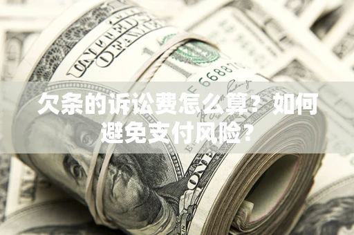 武汉欠条的诉讼费怎么算？如何避免支付风险？