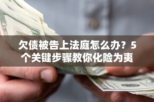武汉欠债被告上法庭怎么办？5个关键步骤教你化险为夷