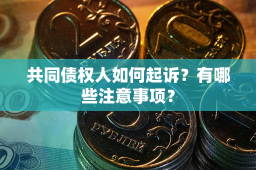 武汉共同债权人如何起诉？有哪些注意事项？
